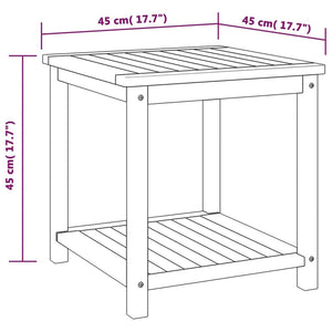 Galleria Design Side Table Solid Acacia Wood 45x45x45 cm