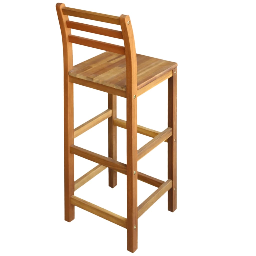 Galleria Design Bar Chairs 2 pcs Solid Acacia Wood