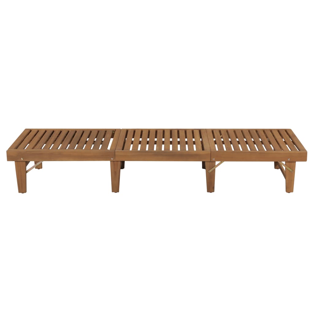 Galleria Design Folding Sun Lounger Solid Acacia Wood