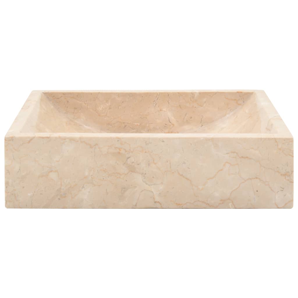 Galleria Design Sink 45x30x12 cm Marble High Gloss Cream