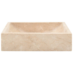 Galleria Design Sink 45x30x12 cm Marble High Gloss Cream