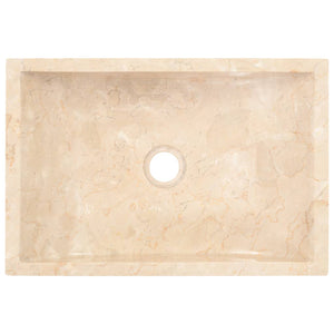 Galleria Design Sink 45x30x12 cm Marble High Gloss Cream