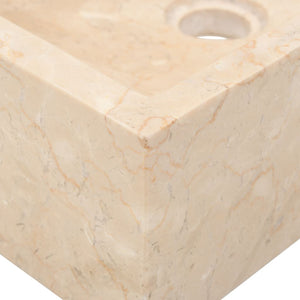 Galleria Design Sink 45x30x12 cm Marble High Gloss Cream