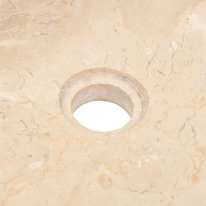 Galleria Design Sink 45x30x12 cm Marble High Gloss Cream