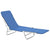 Galleria Design Folding Sun Loungers 2 pcs Steel and Fabric Blue