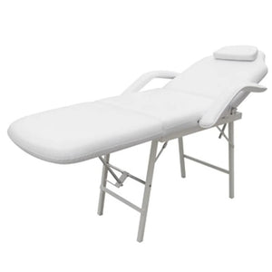 Galleria Design Facial Bed Adjustable White Artificial Leather