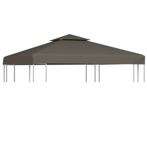 Galleria Design 2-Tier Gazebo Top Cover 310 g/m² 3x3 m Taupe