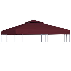 Galleria Design 2-Tier Gazebo Top Cover 310 g/m² 3x3 m Bordeaux