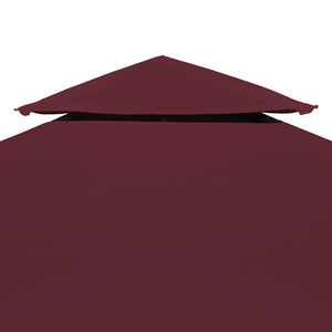 Galleria Design 2-Tier Gazebo Top Cover 310 g/m² 3x3 m Bordeaux