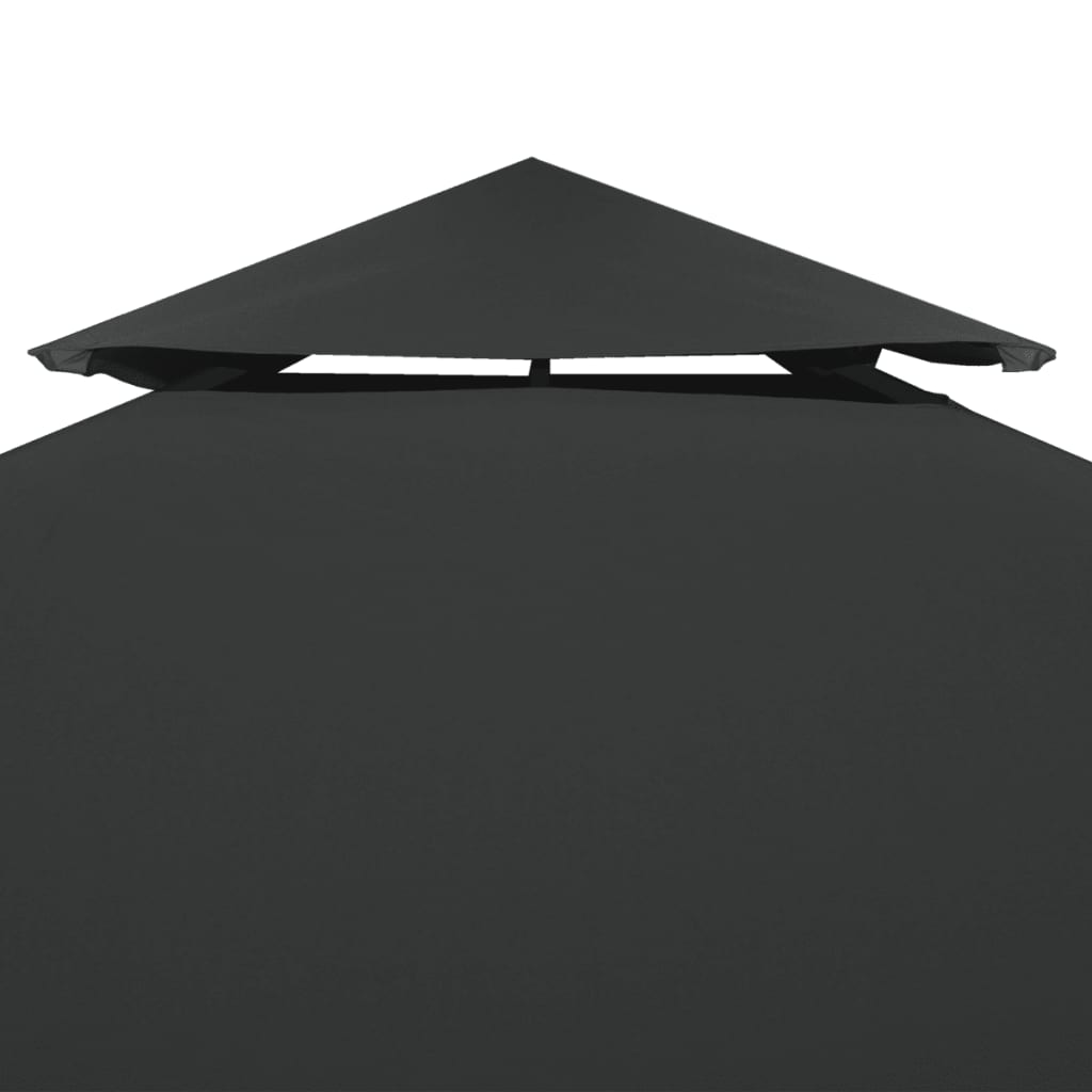 Galleria Design 2-Tier Gazebo Top Cover 310 g/m² 4x3 m Anthracite