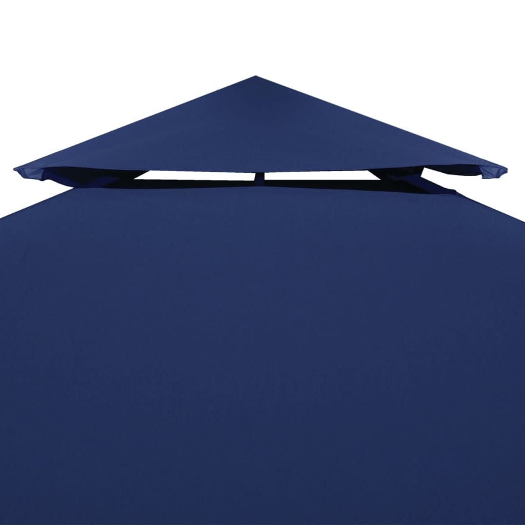 Galleria Design 2-Tier Gazebo Top Cover 310 g/m² 4x3 m Blue