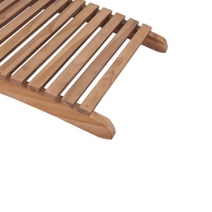 Galleria Design Folding Sun Lounger Solid Teak Wood