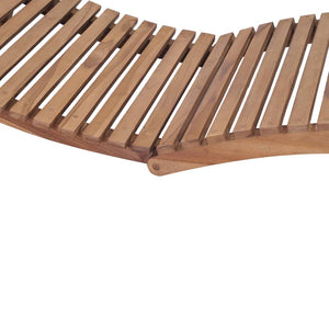 Galleria Design Folding Sun Lounger Solid Teak Wood