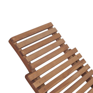 Galleria Design Folding Sun Lounger Solid Teak Wood