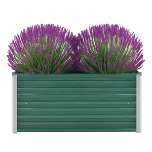 Galleria Design Garden Raised Bed Galvanised Steel 100x40x45 cm Green