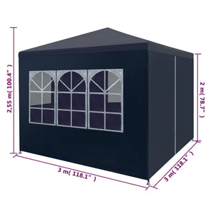 Galleria Design Party Tent 3x3 m Blue