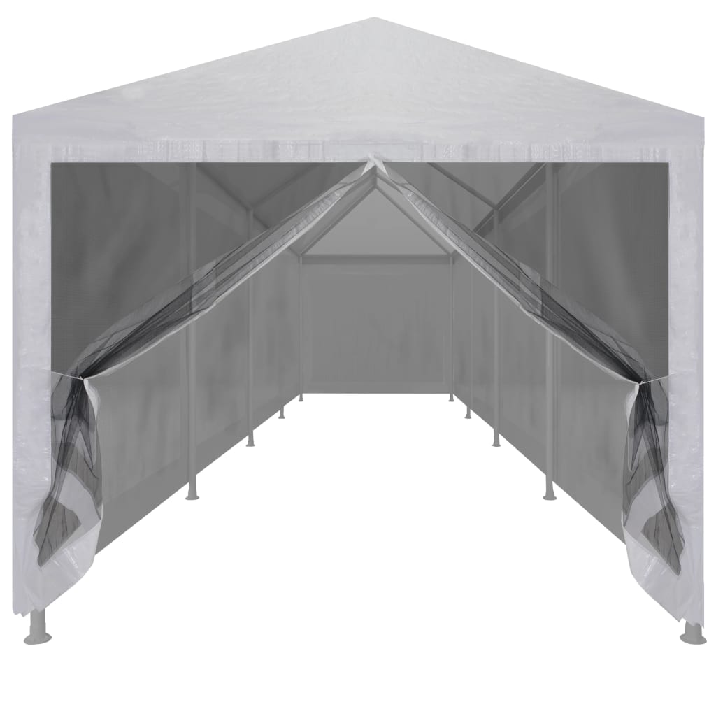 Galleria Design Party Tent with 10 Mesh Sidewalls 12x3 m