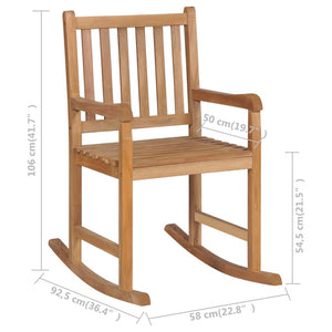 Galleria Design Rocking Chair Solid Teak Wood