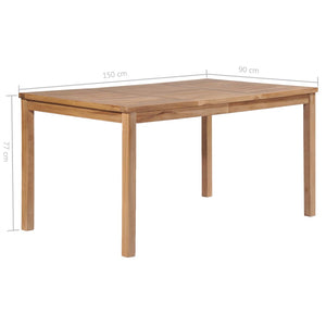 Galleria Design Garden Table 150x90x77 cm Solid Teak Wood