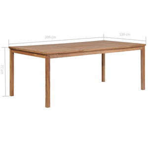 Galleria Design Garden Table 200x100x77 cm Solid Teak Wood