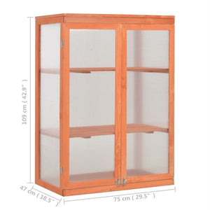 Galleria Design Greenhouse Wood 75x47x109 cm