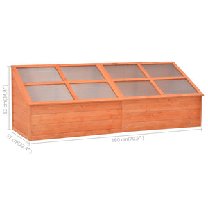 Galleria Design Greenhouse Wood 180x57x62 cm