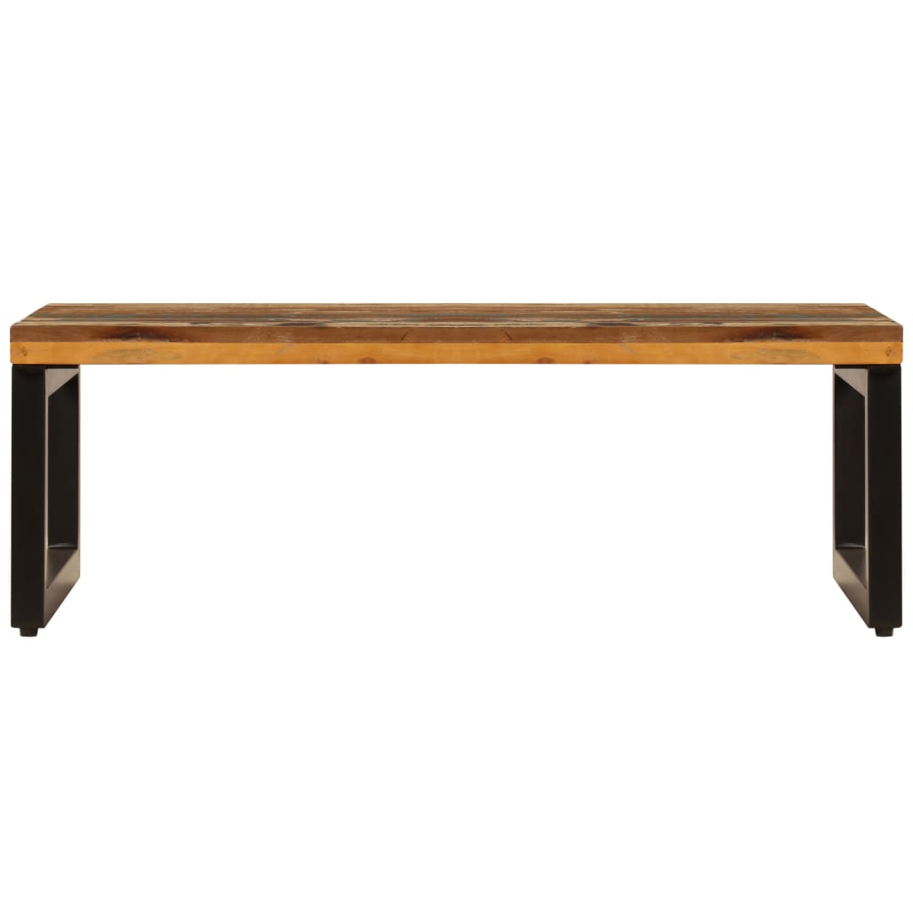 Galleria Design Coffee Table 100x50x35 cm Solid Reclaimed Wood and Steel