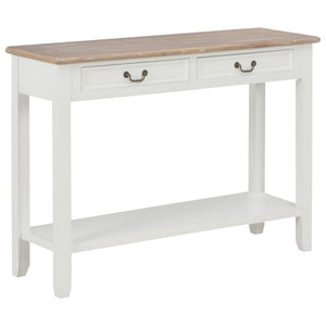 Galleria Design Console Table White 110x35x80 cm Wood