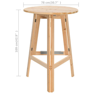 Galleria Design Foldable Bar Table 78 cm Fir Wood