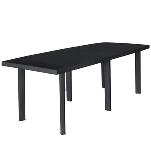 Galleria Design Garden Table Anthracite 216x90x72 cm Plastic