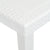 Galleria Design Garden Table White 150x90x72 cm Plastic Rattan Look