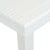 Galleria Design Garden Table White 220x90x72 cm Plastic Rattan Look