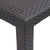 Galleria Design Garden Table Brown 220x90x72 cm Plastic Rattan Look