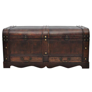 Galleria Design Wooden Treasure Chest Large Black