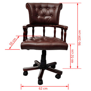 Galleria Design Swivel Office Chair Brown