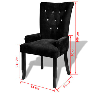 Galleria Design Armchair Black Velvet