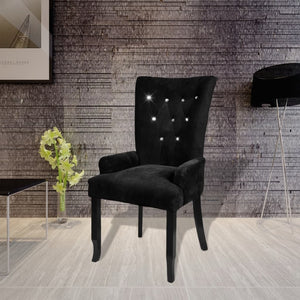 Galleria Design Armchair Black Velvet