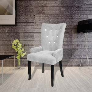 Galleria Design Armchair Silver Velvet