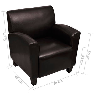 Galleria Design Sofa Chair Armchair Artificial Leather