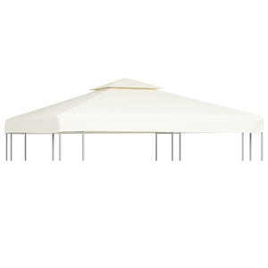 Galleria Design Gazebo Cover Canopy Replacement 310 g / m² Cream White 3 x 3 m