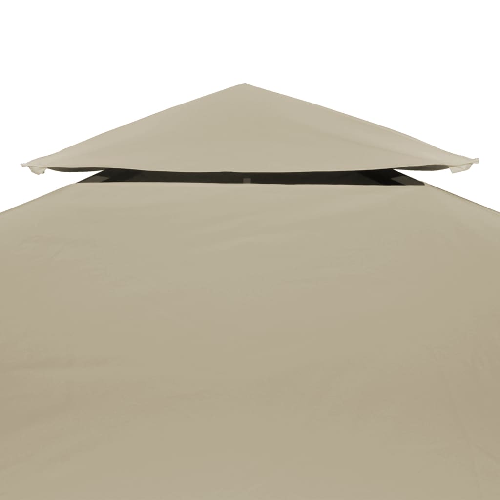 Galleria Design Gazebo Cover Canopy Replacement 310 g / m² Beige 3 x 3 m