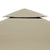 Galleria Design Gazebo Cover Canopy Replacement 310 g / m² Beige 3 x 3 m