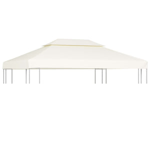 Galleria Design Gazebo Cover Canopy Replacement 310 g / m² Cream White 3 x 4 m