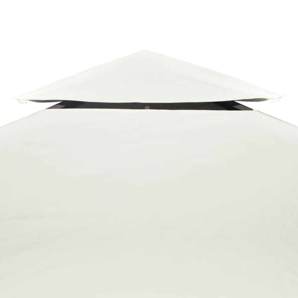 Galleria Design Gazebo Cover Canopy Replacement 310 g / m² Cream White 3 x 4 m