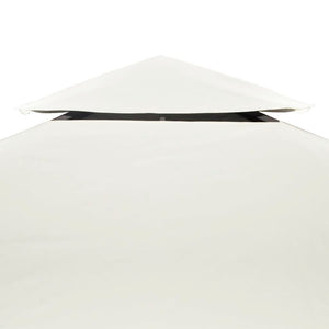 Galleria Design Gazebo Cover Canopy Replacement 310 g / m² Cream White 3 x 4 m