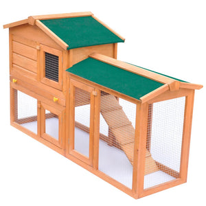 Galleria Design Outdoor Large Rabbit Hutch Small Animal House Pet Cage Wood