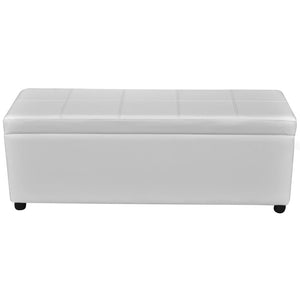 Galleria Design Long Storage Bench Wood White