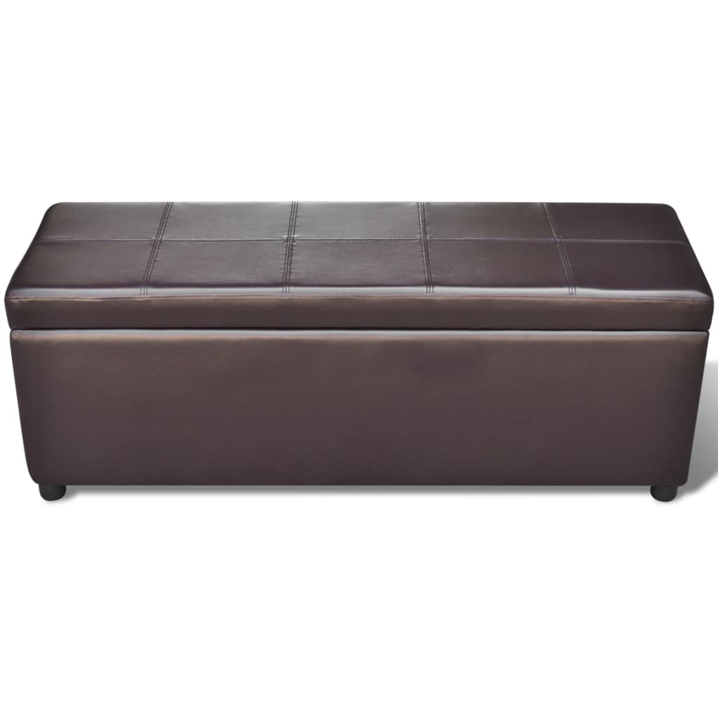 Galleria Design Long Storage Bench Wood Brown