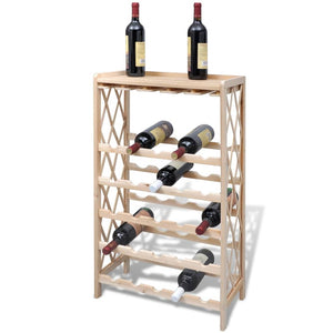 Galleria Design Wine Rack for 25 Bottles Solid Fir Wood