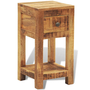 Galleria Design Nightstand with 1 Drawer Solid Mango Wood